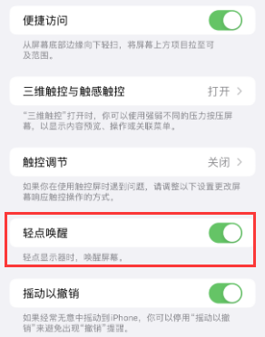 孟津苹果授权维修站分享iPhone轻点无法唤醒怎么办