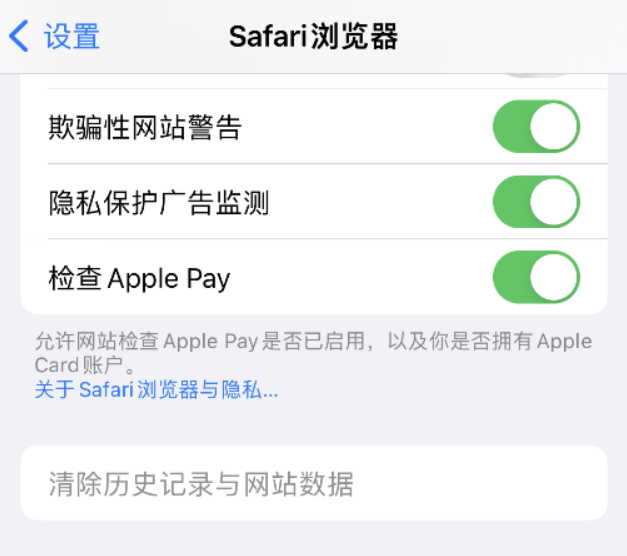孟津苹果手机维修分享Safari 浏览器清除历史记录无法使用怎么办 