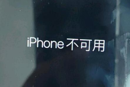 孟津苹果服务网点分享锁屏界面显示“iPhone 不可用”如何解决 