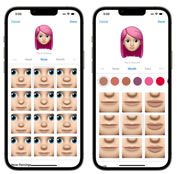 孟津苹果手机维修分享​iOS 16中的拟我表情有了哪些变化和升级 
